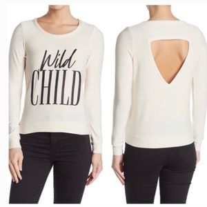 Chaser "wild child" sweater